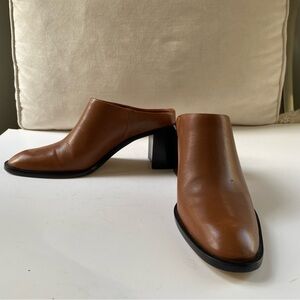 Everlane The Outlaw Leather Mules Brown 8.5 New